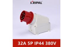 China Industrial Three Phase 16A 32A IP44 IEC Panel Mount Socket Waterproof supplier