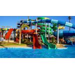 Water Amusement Park Large Play Equipment Cainival Fiberglass Slide for sale