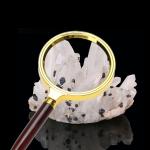 70mm Handheld Reading Magnifier 10x Handheld Magnifying Glass Ergonomics Handle Design