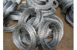 China Razor Concertina Barbed Wire Galvanized Blade Fence For Security Perimeter supplier