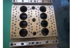 China Solid Lubricant Cast Bronze Bearings Silde Block With Immediate Running Velocity supplier
