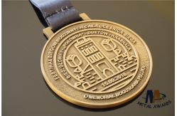 China Custom Made Die Cast Metal Medals Background Sanded / Award Coins Medallions supplier
