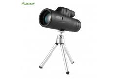 China FMC Green 10x42 Waterproof Monocular Telescope With Tripod Clip Large Eyepiece BAK4 Prism supplier