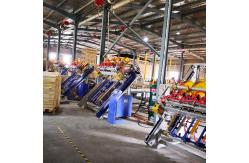 China Solid Wooden Pallets Assembly Machine With Pallet Stacker supplier