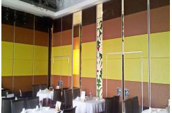 China Melamine Surface Collapsible Sliding Partition Walls For Hotel / Teaching Center supplier