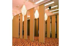 China Melamine Surface Wooden Partition Doors , Moveable Folding Room Dividers supplier