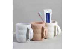 China Student Brush Plastic Water Toothbrush Cup Mug With Handle supplier