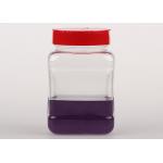 Customized Screw Cap Clear Plastic Bottles With Plastic Lid For Food / Spice for sale