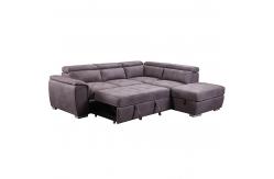 China 19751 GOITALIA CARA Furniture Foldable Single Vip Large l Shape Living room Pull out sofa bed supplier