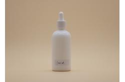 China Personal Care Essential Oil Dropper Bottles , White 100ml Glass Dropper Bottles supplier