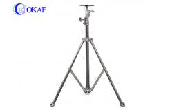 China Stainless Steel 2.8m 3.8m Height Tripod Antenna Pole Portable supplier