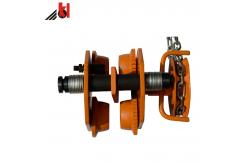 China 1 Ton Crane Lifting Monorail Push Beam Trolley With Hand Chain supplier