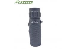 China Bright Wide Angle Telescope , Dark Green Waterproof Fogproof 10x25 Monocular For Camping supplier