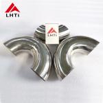 ASME B16.9 Certified Ti Elbow Fitting / Titanium Elbow 180 Degree Weld Connection Polished Surface for sale