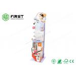 Customized Foldable Cosmetic Pop Cardboard Displays , Corrugated Cosmetics Display Stands