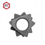 Wear Resistant HRC 58-62 Triangle Flighted Screw Elements Extruder Segments Animal Feed Production Line for sale