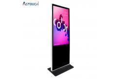 China OEM Black Floor Stand Digital Signage Kiosk 65 Inch Multi Functional supplier