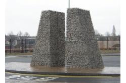 China 1m Width Pvc Coated Gabion Baskets For Stone Retaining Wall supplier