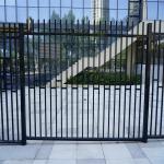 Infrastructure Two Rail Aluminum Fence Powder Coated Aluminium Balustrade