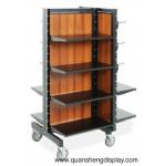Metal rack with the wheels for the garment for sale