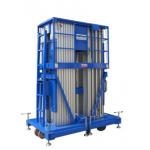 12 Meters Lifting Height Quadruple Mast Aerial Work Platform 300Kg Load for sale