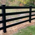 Customizable Black PVC Vinyl Privacy Fence Panel Outdoor Garden Yard Backyard Pool Weatherproof for sale