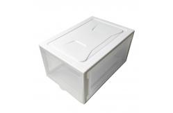 China Kids Transparent Stackable Storage Shoe Boxes 38*26*20cm supplier