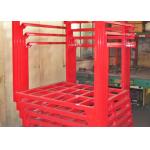 Millwork Collapsible Stacking Rack For Logistics Center , Blue / Orange