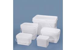 China Professional Rectangle Airtight Bucket With Handle Lids 3.5L 5L 6L 20L Capacity supplier