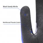 Durable 13 Gauge Impact Nitrile Gloves , TPR Construction Cut Resistant Gloves