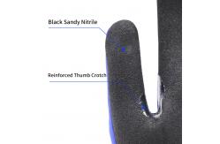 China Durable 13 Gauge Impact Nitrile Gloves , TPR Construction Cut Resistant Gloves supplier