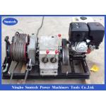 Diesel Engine Two Drums Cable Winch Puller In Tower Erection Site for sale
