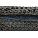 Fireproof Velcro Cable Sleeve Easy Operation With Polyester Single - Layer PET Mesh for sale