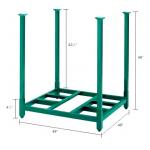 Heavy Duty Warehouse Stacking Racks , Industrial Steel Racking System Tire Pallet Rack for sale
