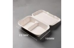 China Food Packaging Sugarcane Bagasse Lunch Box Containers For Salad supplier