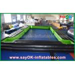 Inflatable Football Toss Game Black / Green Inflatable Sports Games Inflatable Snookball Tables Pool 12 Balls for sale