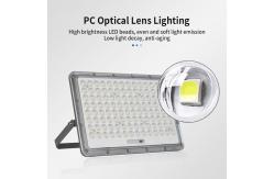 China Polysilicon Solar Floodlight 100W Waterproof Solar Powered LED Flood Light supplier