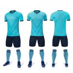 Breathable Plain Soccer Jerseys Blue Red White Football Jersey ODM OEM for sale