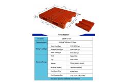 China 1000*1200mm Red Plastic Pallets Nestable Plastic Floor Pallet supplier