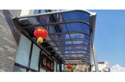 China Convenient Grey Aluminium Canopy With PC Sheet And Accessories supplier