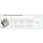 Multi - pole Photovoltaic Fuse Base , Ceramic Fuse Holder / Tube Fuse Block