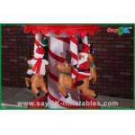 Funny Christmas Carousel Inflatable Holiday Decorations Air Blown Inflatables
