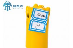 China 34mm 7 Buttons Rock Blasting Hole Tapered Button Bit 7 Degree supplier