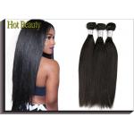 Custom Peruvian Remy Virgin Human Hair Extensions For Women , Black Straight for sale