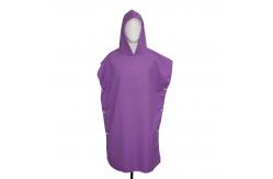 China Customized Sand Free Microfiber Poncho Towel Hooded Changing Towel Robe supplier