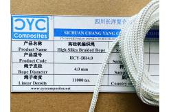 China CYC High Silica Glass Fiber Braided Rope (HCY-BR) supplier