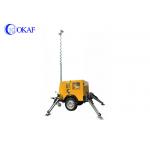 Outdoor Mobile Surveillance Trailers 360 Degree All Around Light Tower Mast Vehicle Mounted for sale