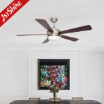 OEM Remote Control Modern LED Ceiling Fan With Light 5 MDF Blades