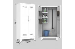China Multi Functional Tools Storage Locker Cleaning Tool Cabinet Double Door supplier