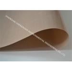 Brown Color  Conveyor Belt , High Temperature Conveyor Belt With Silicone Adhesive for sale
